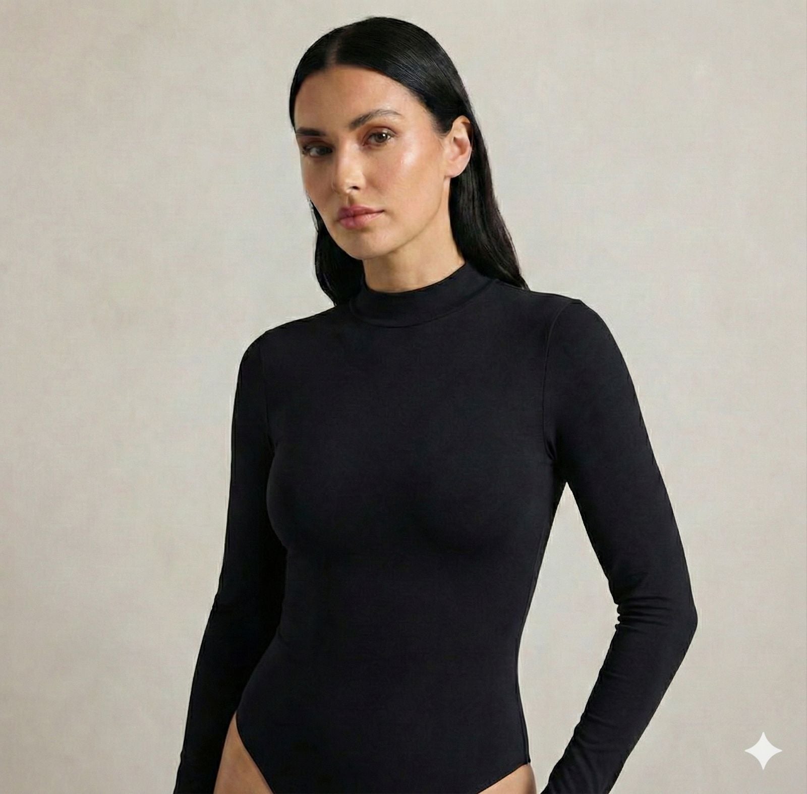 Body Cuello Tortuga Manga Larga